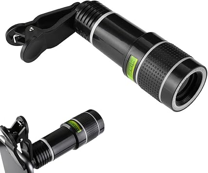 Telephone Zoom Lens 20x Cell Phone Telephoto Lens High Definition External Camera Lens Zoom and Focus Phone Lens Set 20X Cell Phone Camera HD Telescope Lens Kit | Portable Zoom Lens with Universal Phone Clip for Most Smartphones, 50? 200 meters shooting range