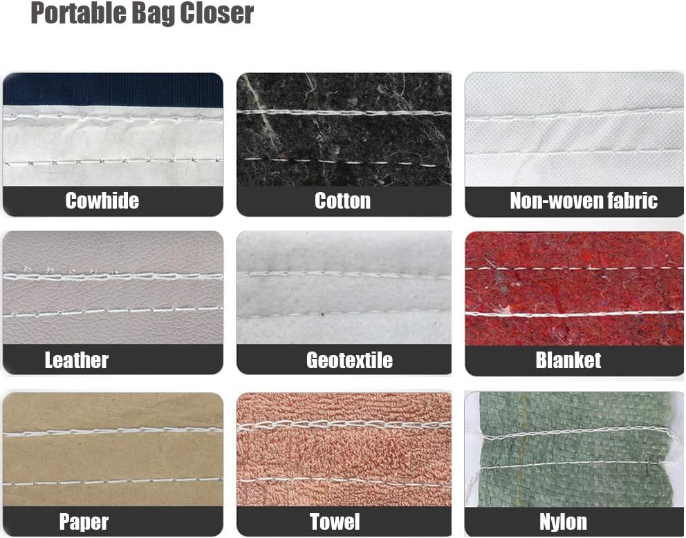 Bag Closer Closing Machine Portable Sewing Electric Stitcher Knitted Bag Sealing Closing Packing Machine Closer for Woven Snakeskin Bag Sack