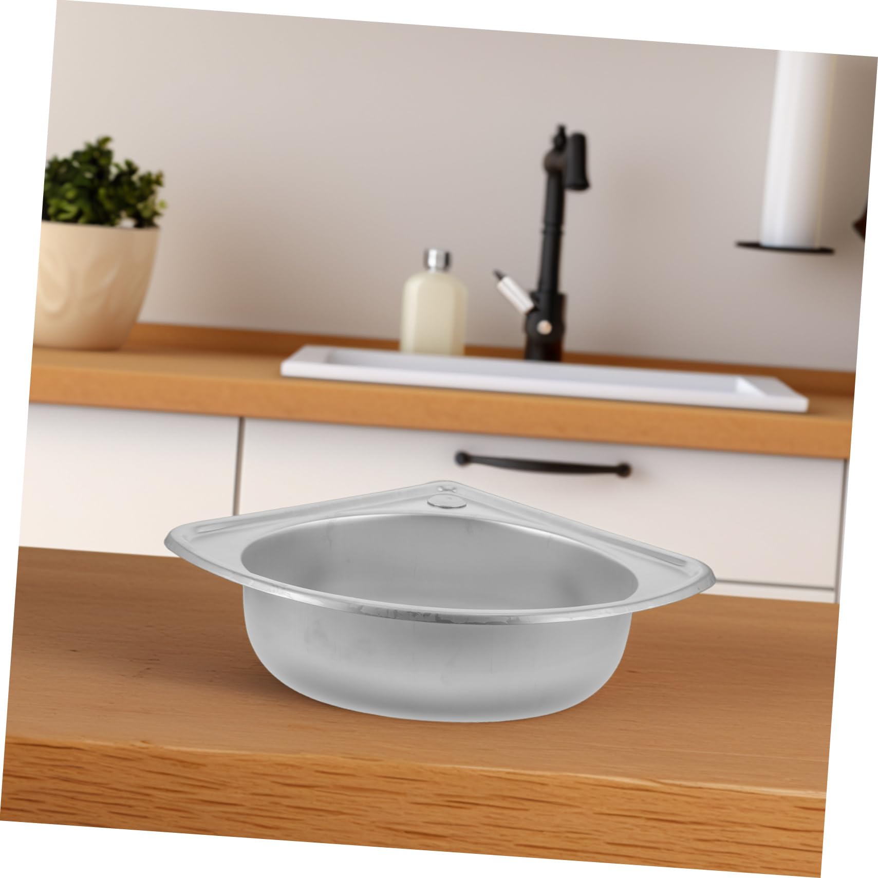 GANAZONO Fregadero Camper de Acero Inoxidable Pequeño, Diseño Multifuncional Seno, Adecuado para Motorhomes y Cocinas Pequeñas, Material Resistente y Compacto Estilo Aleatorio