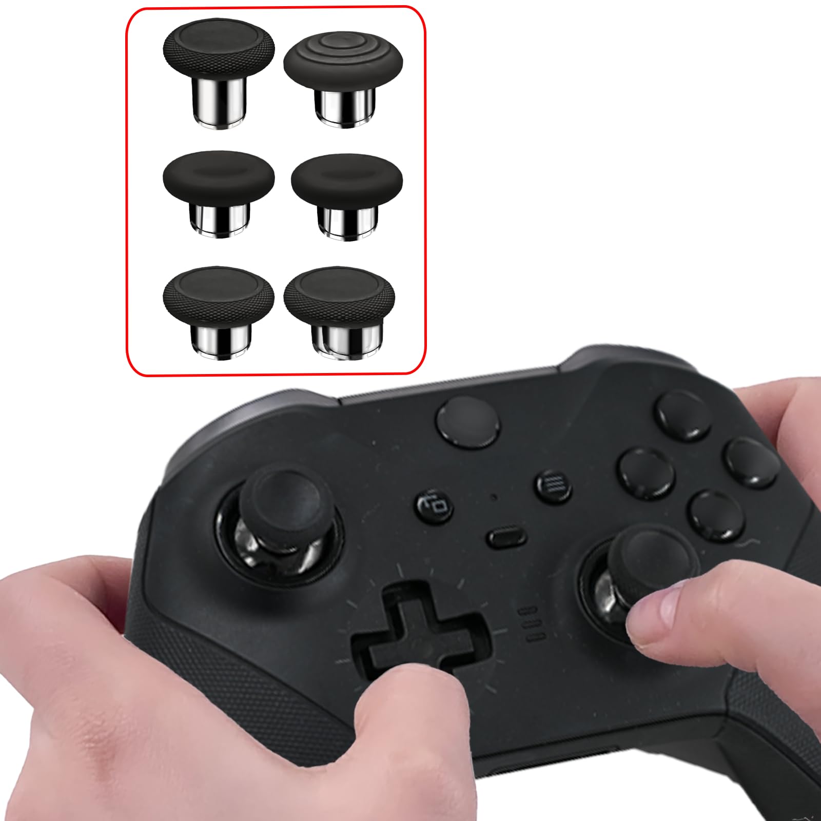 Joysticks magnétiques de rechange 6 en 1 pour manette Xbox Elite 1 (pour modèle 1698, pas pour manette Elite 2)