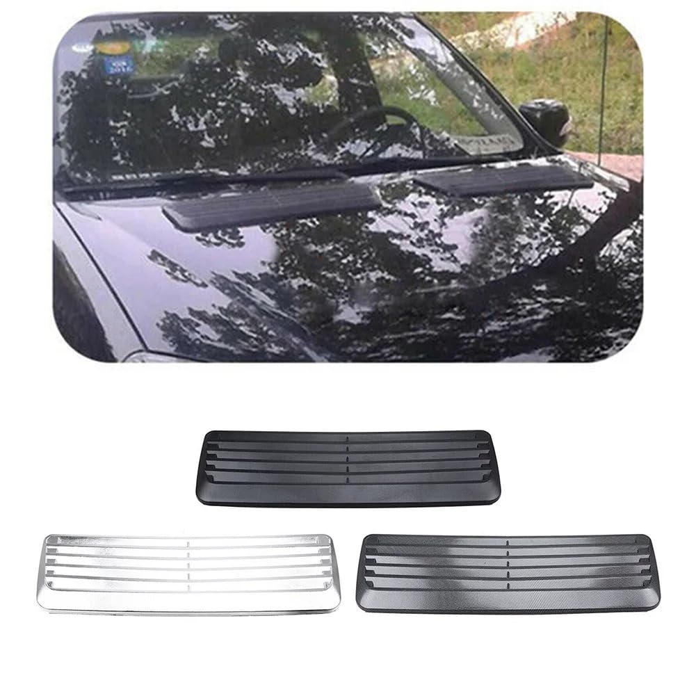 Car hood trim cover Car Styling decorativo flusso presa d'aria turbo cofano sfiato copertura rivestimento universale(Carbon Fiber Color)