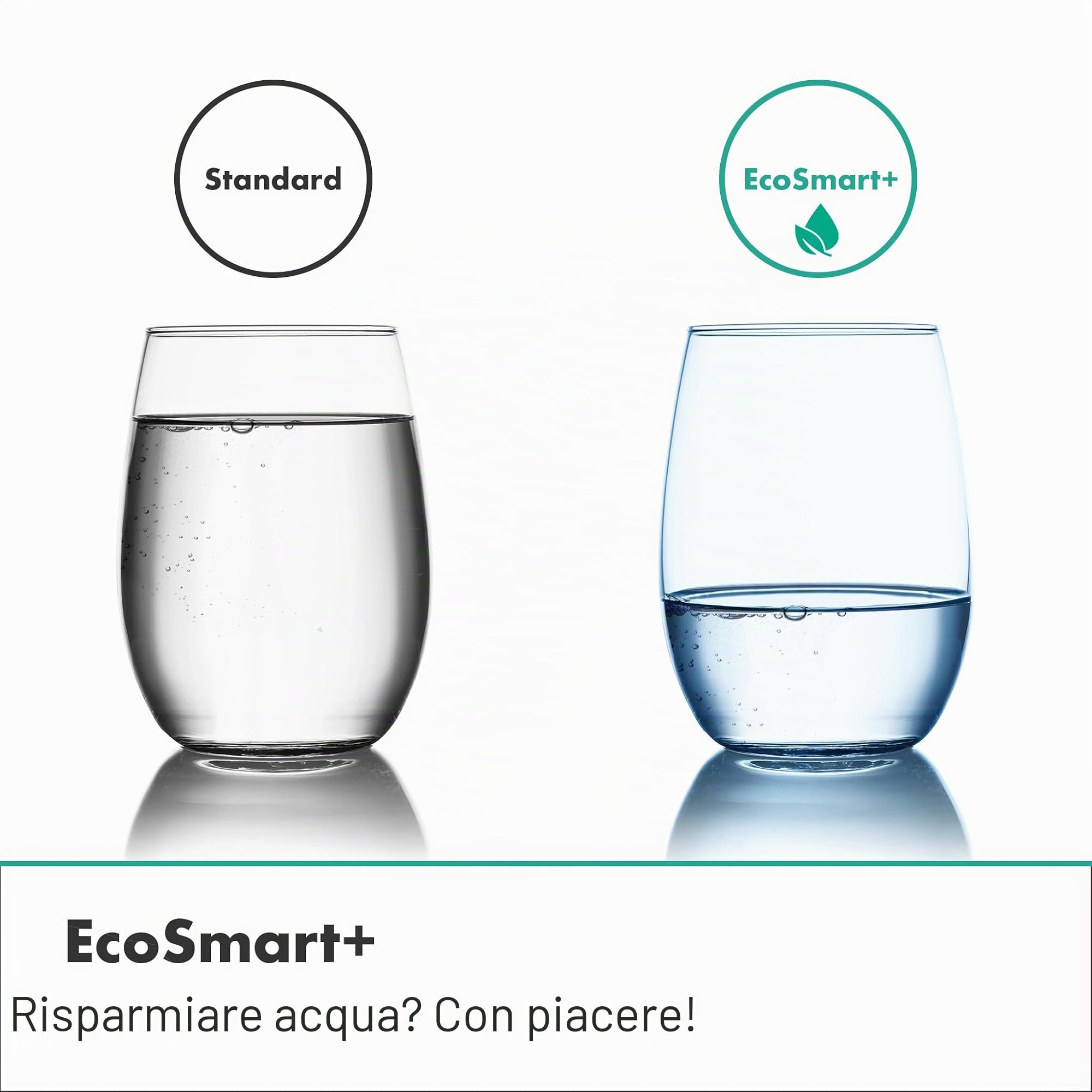 hansgrohe Activera S - Soffione doccia a risparmio idrico 6 l/min (EcoSmart+), Doccia a pioggia rotondo (240 x 240 mm) con 1 getto per montaggio a parete/soffitto, cromo, 28057000