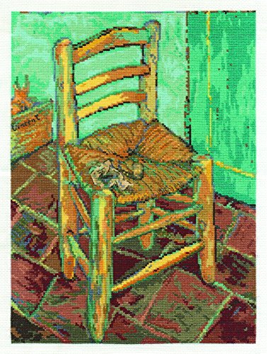 DMC BL1066/71 16 Count Van Gogh's Chair Counted Cross Stitch Kit, 9
