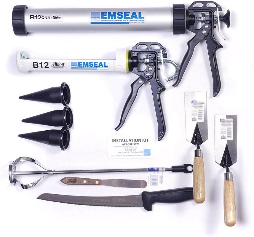 EMSEAL SSF/SSW/WFR2/WFR3 SecuritySeal and Fire-Rated Wall Expansion Joint Systems Installation Kit