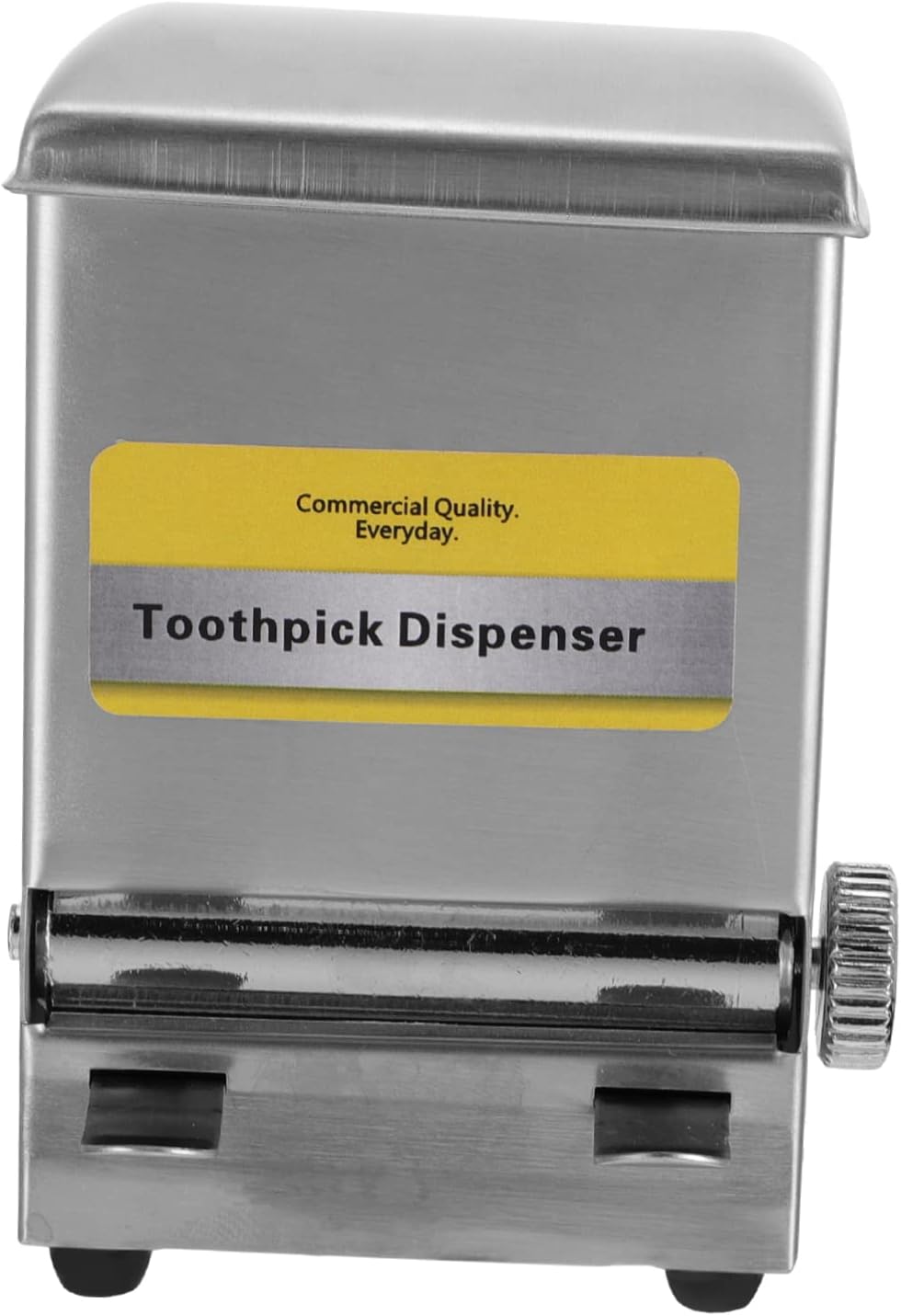 PRETYZOOM Stainless Steel Toothpick Holder Dispenser Box for Household Restaurant Hotel