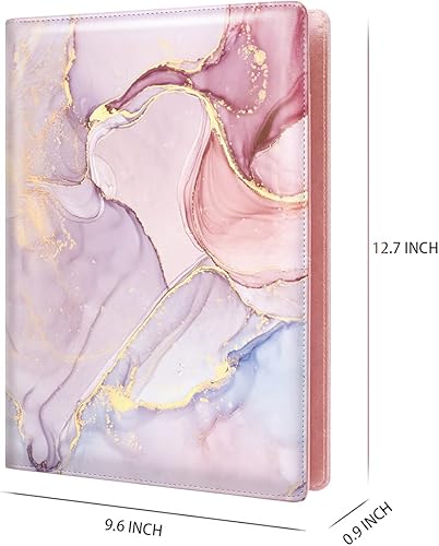Vista 44 de WAVEYU Funda tipo cartera para mujer, bonita carpeta de cubierta de padfolio, organizador de documentos legales para Girasol