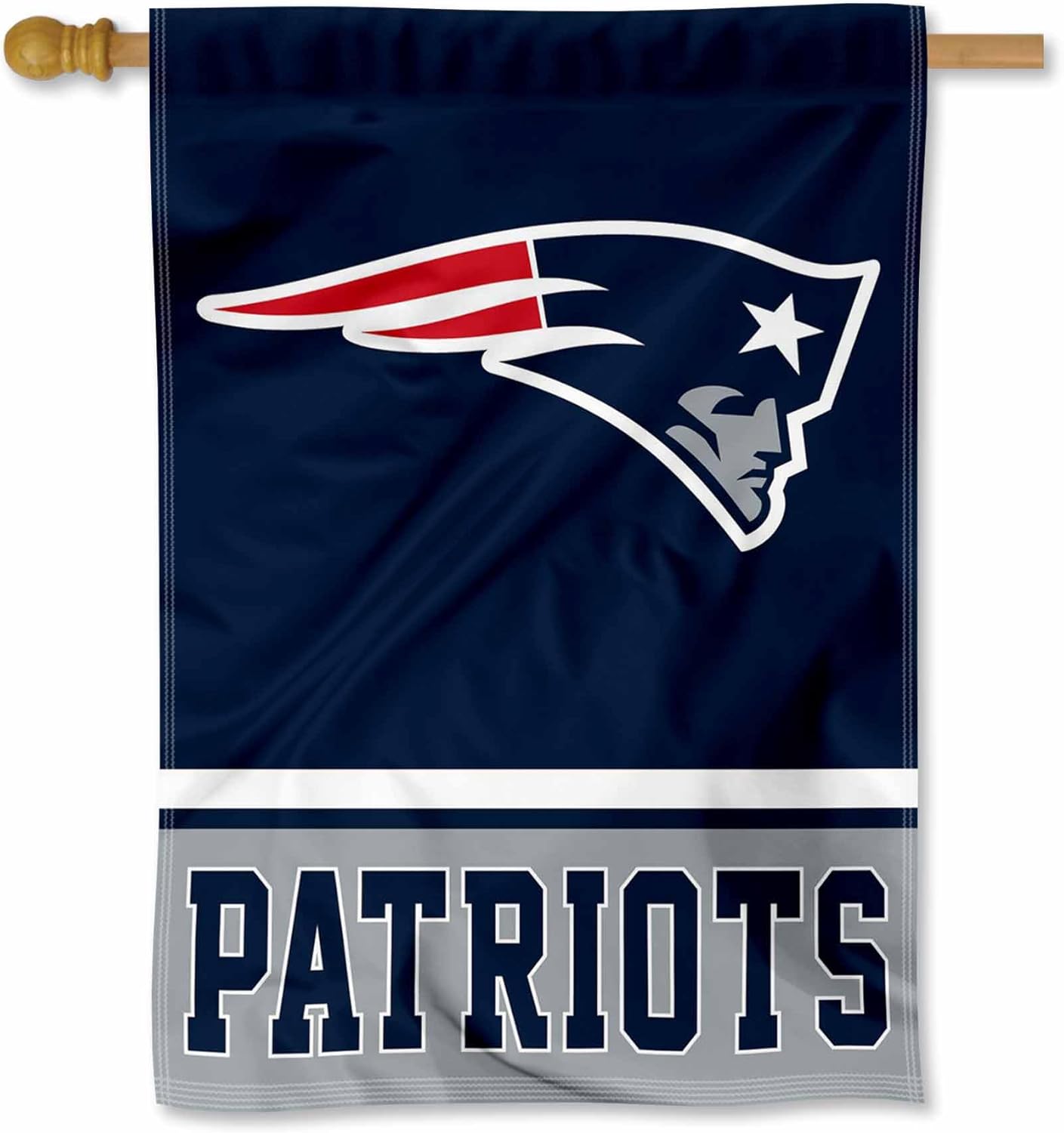 New England Patriots Two Sided House Flag