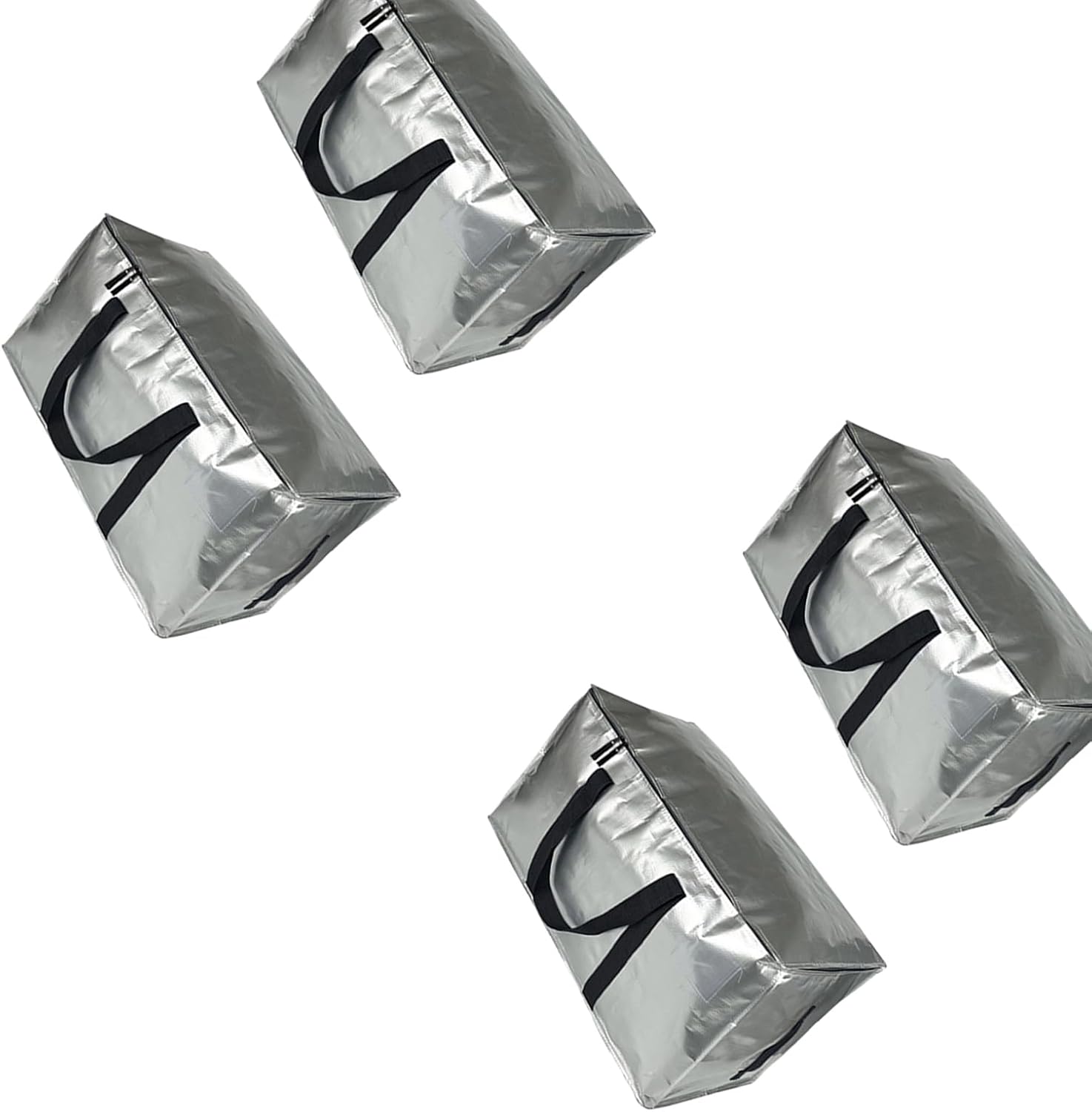 Pack of 4 Pliable Storage Sacks for Bedding Towels Home Organization Compact When Five Hundred Use Reinforced for Heavy Cargo Bedding Storage