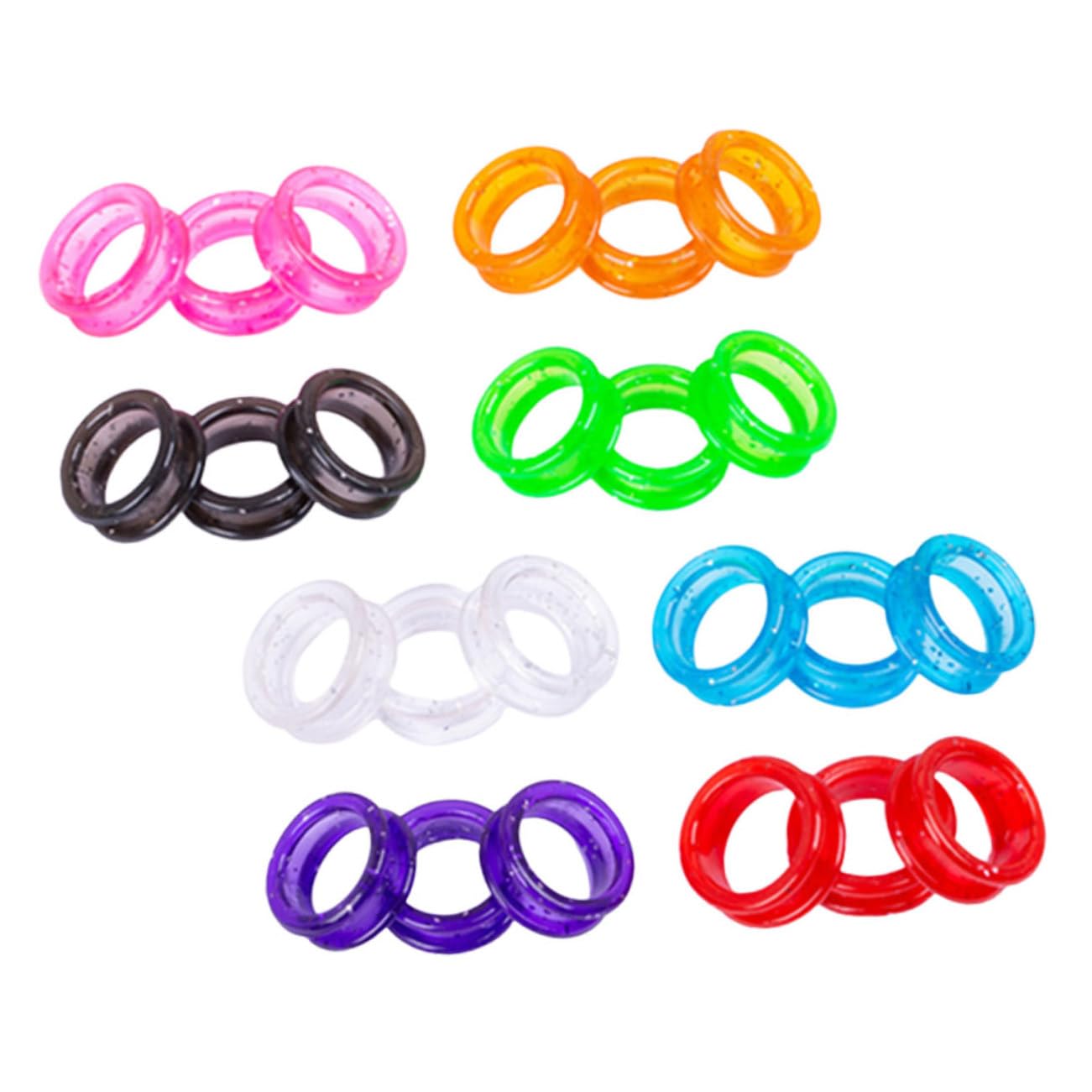 COSMEVIVI Scissor Silicone Finger Ring Non-slip Pet Grooming Scissors Kit for Dogs