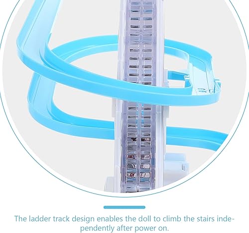 Miniatura 7 de Zerodeko Juguete de escalada de cerditos, lindo juguete de escalera de escalada de animales con música y luz, posavasos de juguete educativo