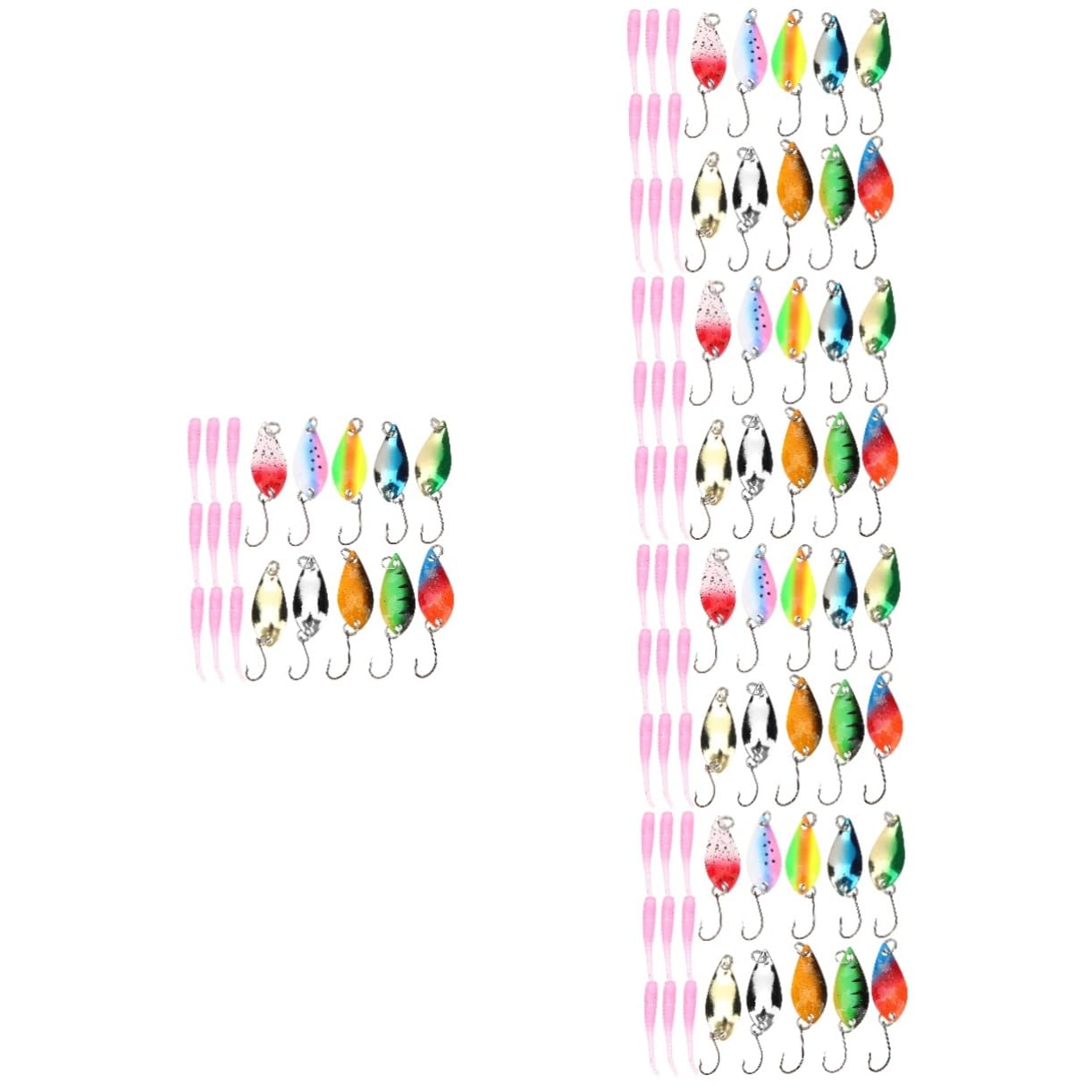 POPETPOP 5ensembles Set De Leurres Factices pour Souples Leurrs Métalliques Accessoires De Et pour Eaux Et