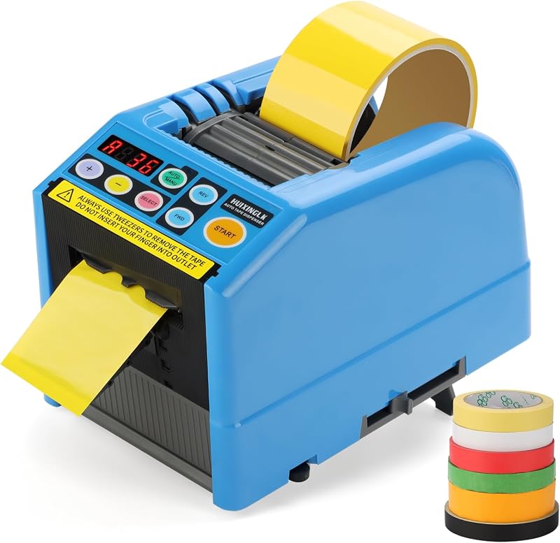 Dispensador automático de cinta, máquina cortadora de cinta, 6-60 mm de ancho, 5-999 mm de largo, ideal para envíos, escuelas, restaurantes, negocios y hogar