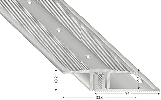 Übergangsprofil Höhenausgleich Übergangsleiste 100cm Aluminium Silber
