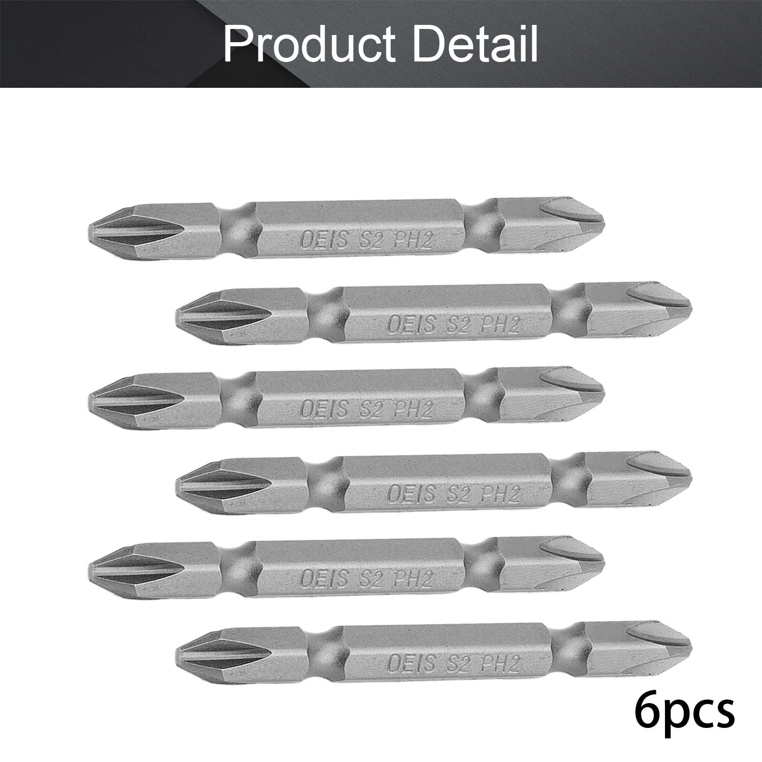 PH2 Schraubendreher-Bits Magnetisch, 10 Stück – Aus S2-Stahl, 200 Mm Lang, Für Akkuschrauber & Bohrmaschinen