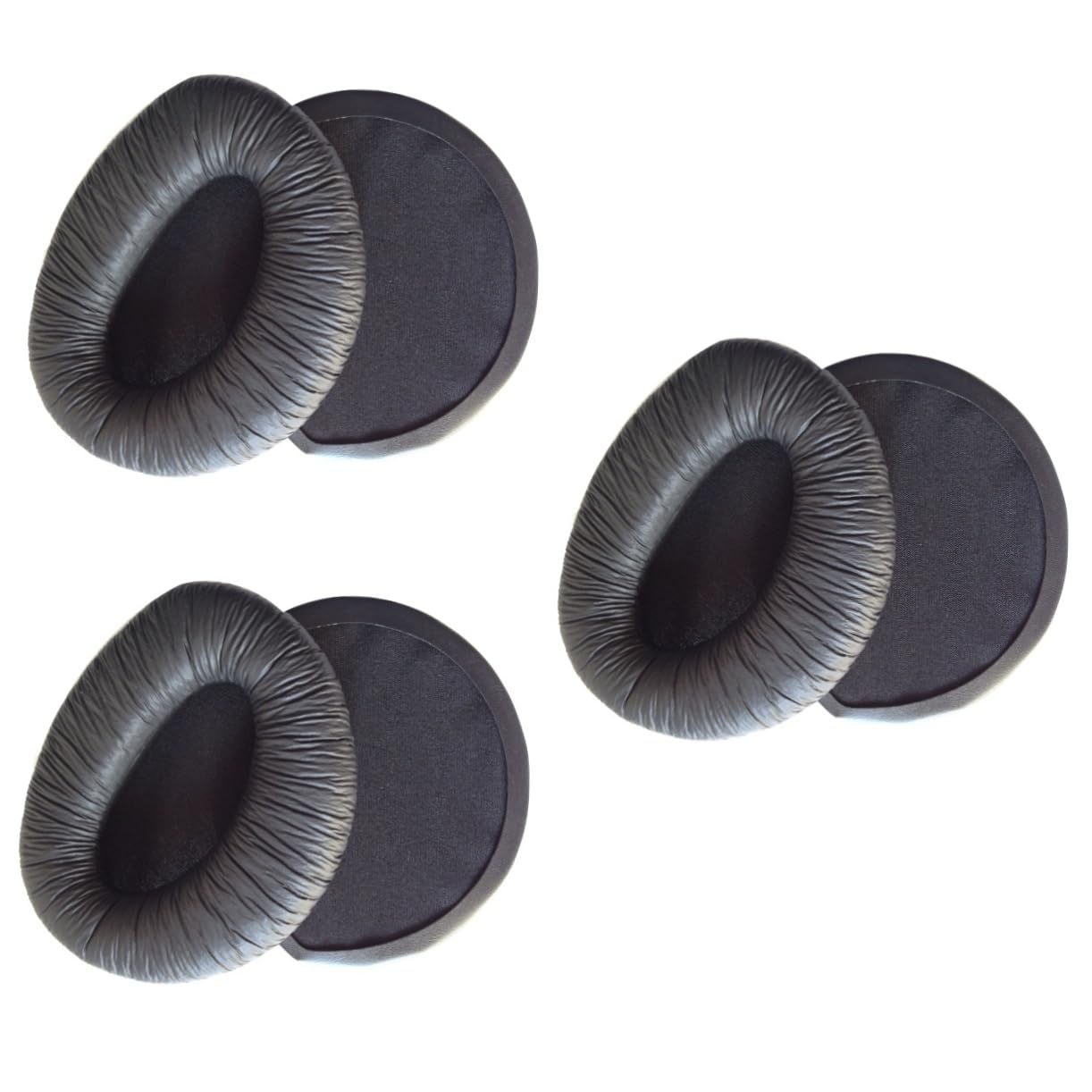 jojofuny 3piezas Almohadillas De para Auriculares Ear Pads De PU y Color Negro De El Rendimiento y Durabilidad