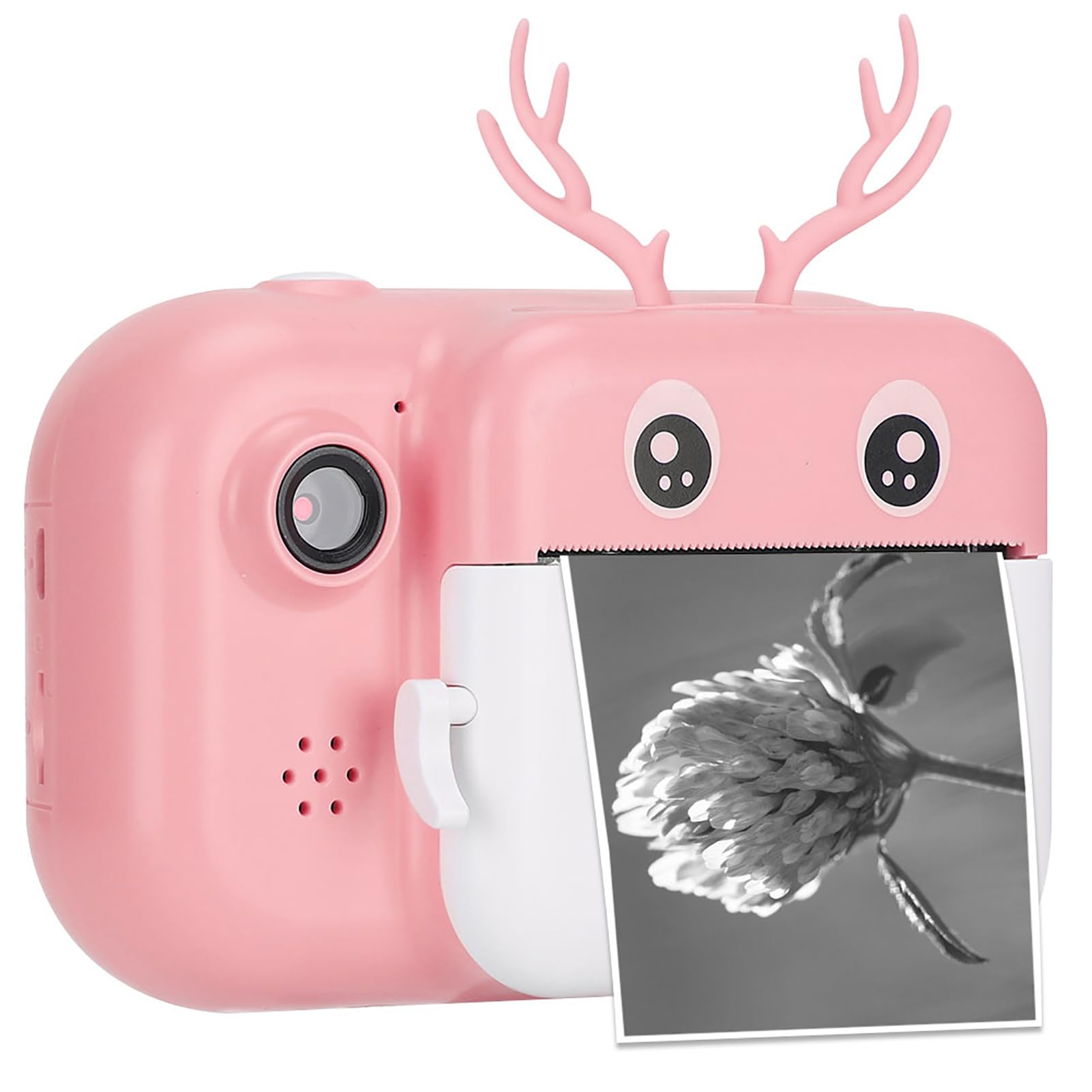 Fotocamera per Stampa Fotocamera Termica Portatile Istantanea per Bambini 1080P con Doppio Obiettivo per attività All'aperto per Bambini Memoria 16G (Rosa)