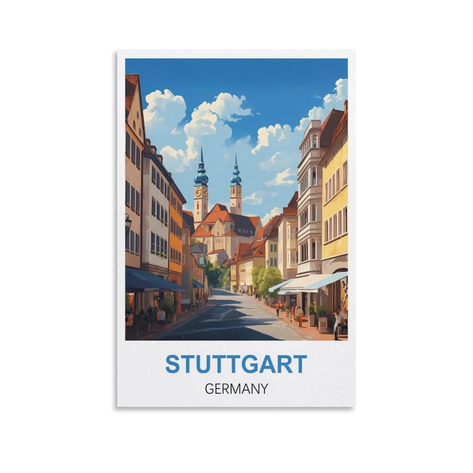 Nprzm A058 Metal Tin Sign Stuttgart Germany For Home Bar Pub Kitchen Garage Restaurant Wall Deocr Plaque Signs 20X30cm