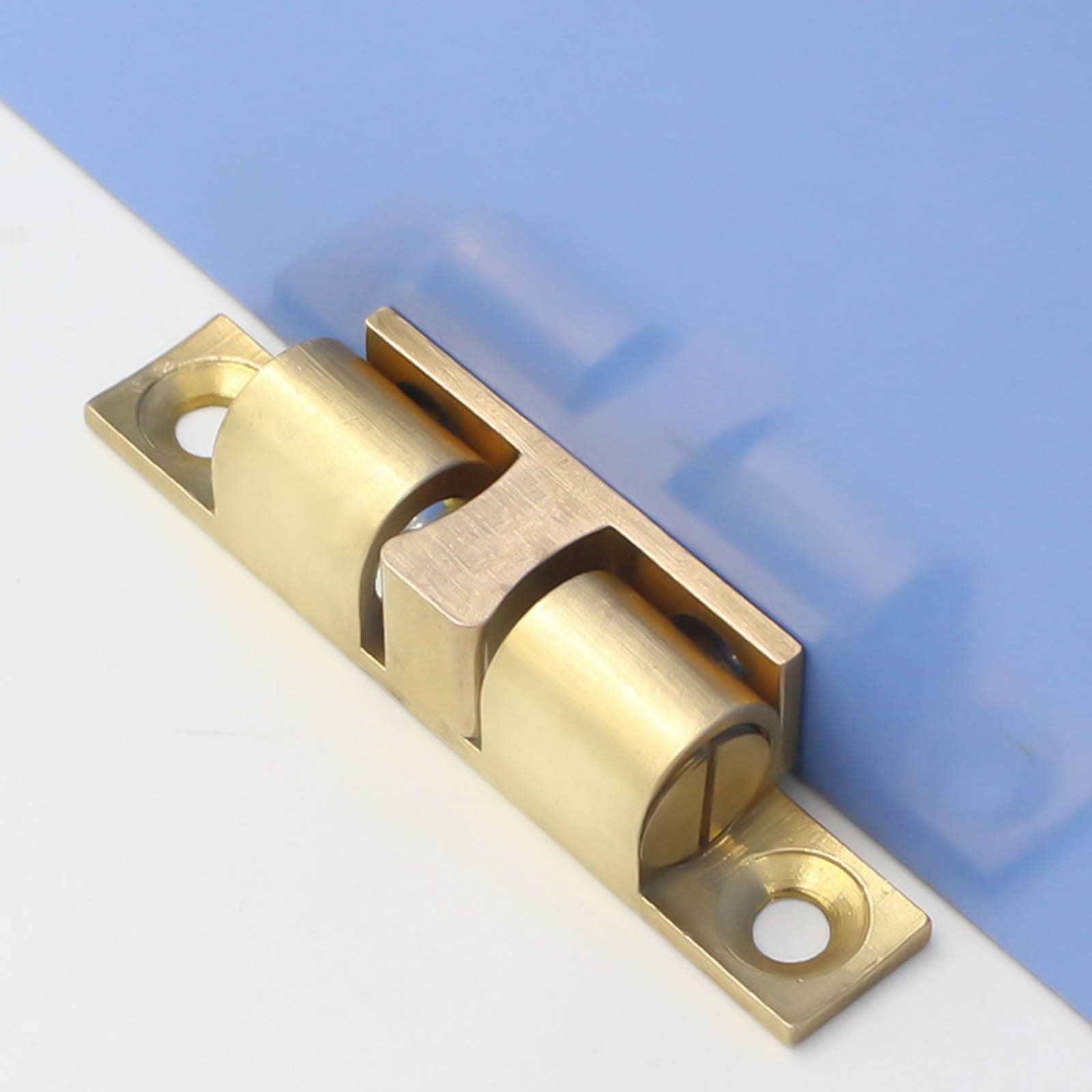 Fermo A Sfera Per Porte - Chiusura Regolabile, Con Viti, Per Armadi E Mobili (60 Mm, Oro) - Foto 9