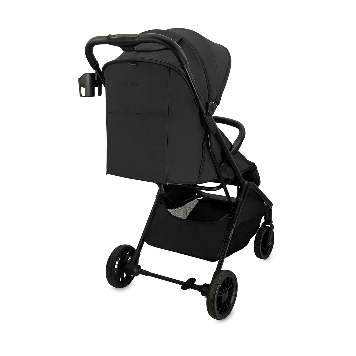 MoMi ANDREA Poussette Compacte Pliage Automatique Jusqu'à 22 kg | Harnais 5 Points, Roues EVA Increvables, Capote UPF 50+, Sac à Dos, Porte-Gobelet, Moustiquaire et Habillage Pluie