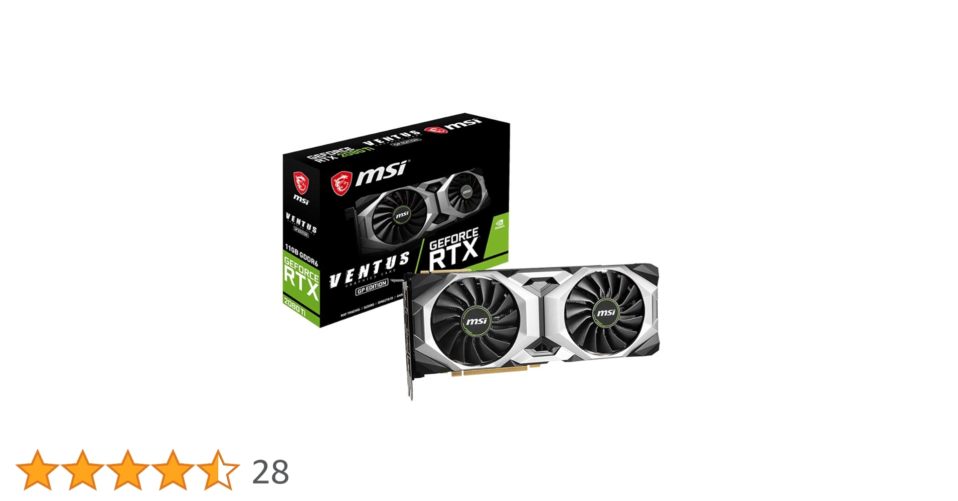 Amazon | MSI GeForce RTX 2080 Ti VENTUS GP グラフィックス