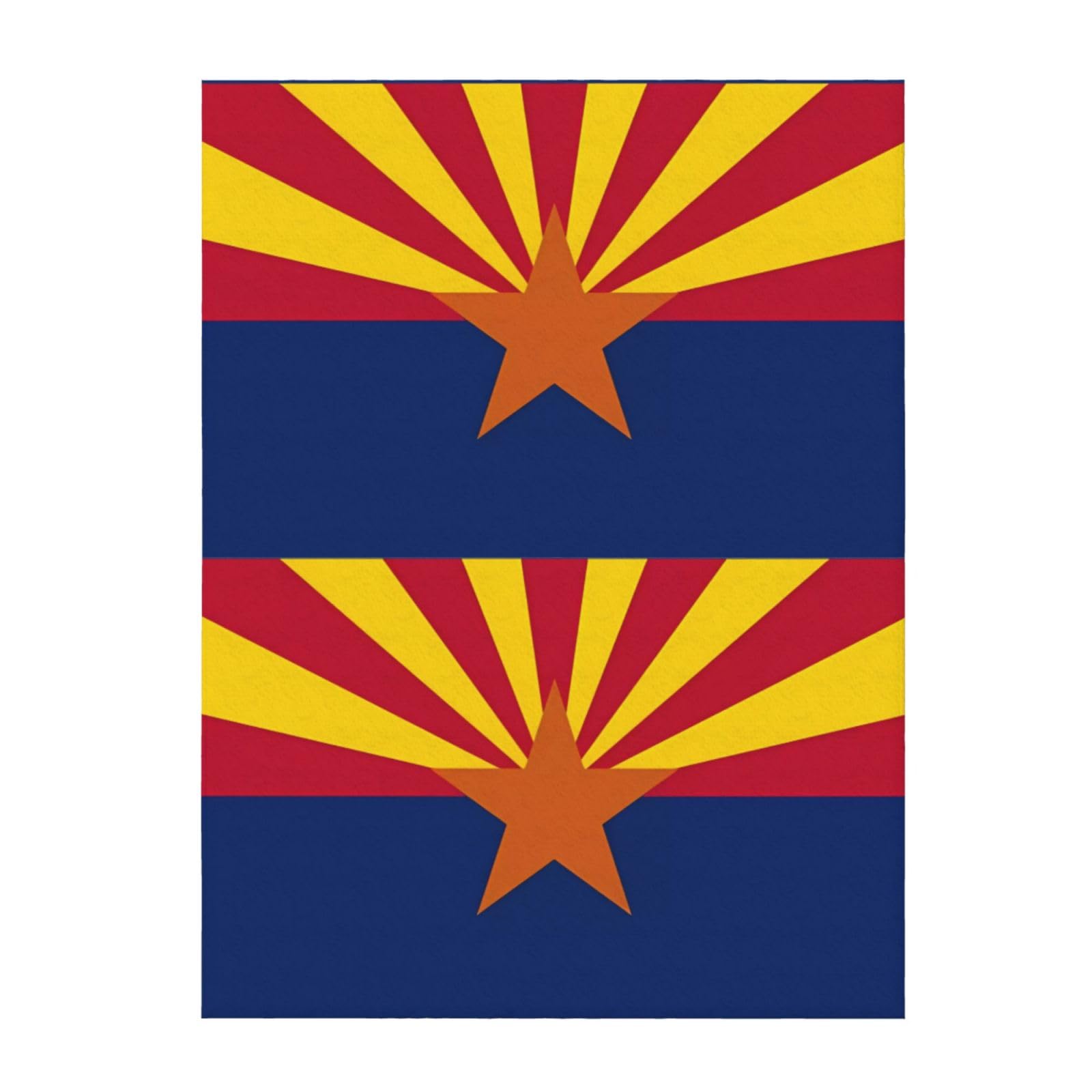 Couverture drapeau Arizona 203x152 cm jeté de canapé chaud