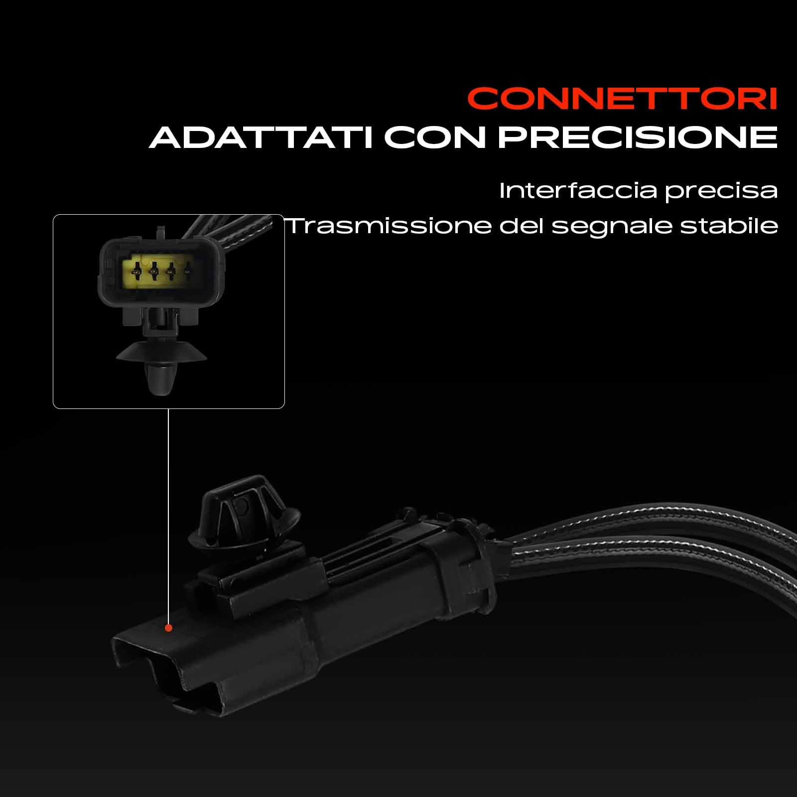 Frankberg Sensore temperatura gas di scarico dopo catalizzatore 4-Poli Compatibile con C3 III SX C4 II NC Berlingo B9 Expert Bus V 3008 SUV M4 MC MJ MR DS3 SA Jumpy Bus V Replace# 9678157880