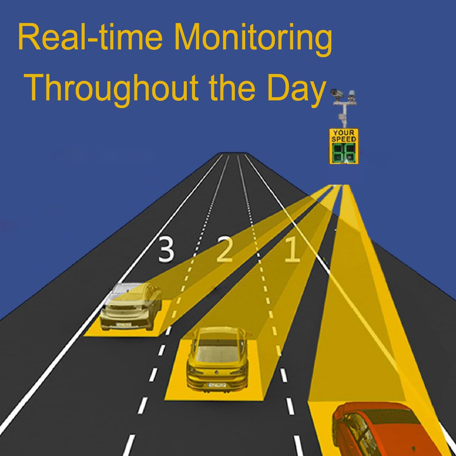 Señal de visualización de velocidad de radar alimentada por energía solar con indicador de límite de velocidad intermitente, tablero de advertencia de carretera de aluminio, señal de límite LED