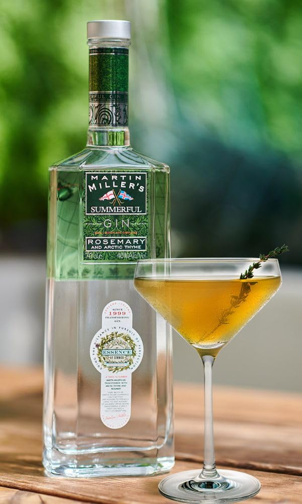 Martin Miller's Summerful Gin - Ginebra Premium 700 ml | Edición Especial con Botánicos de Primavera y Verano | Fresca, Aromática e Ideal para Gin Tonic