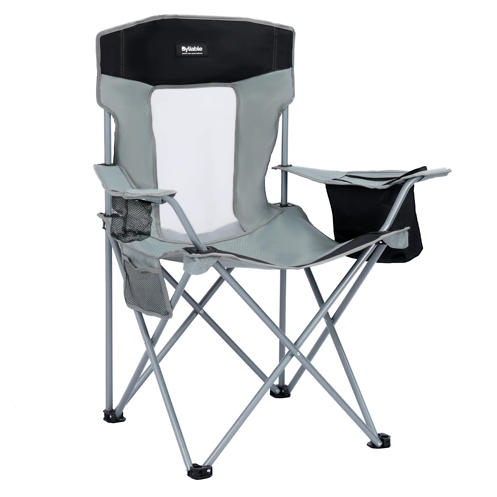 Camping Chairs Lawn Portable Foldable Camp Folding Lightweight Chair for Adults with Drink Holder and Cooler Pouch Outdoor
