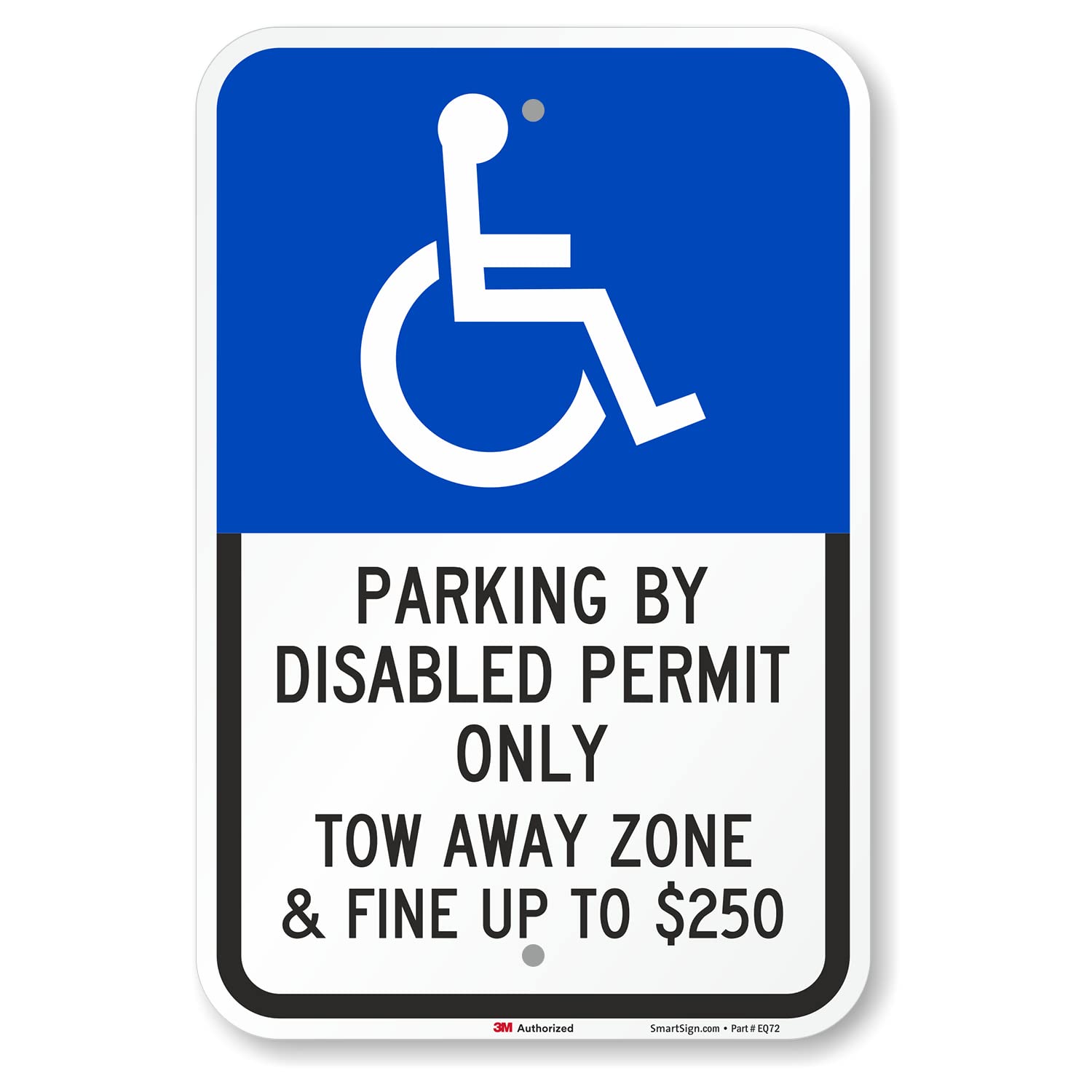Handicap Parking Sign Fine