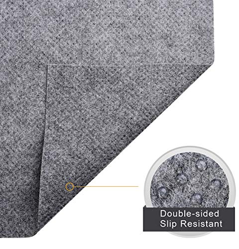 Ultra Strong Anti-Slip Rug Felt Pad 2 x 4 ft Non Slip Area Gripper, Thin Profile Non Skid Carpet Mat Keep Your Rugs in Place- Gray - Image 4