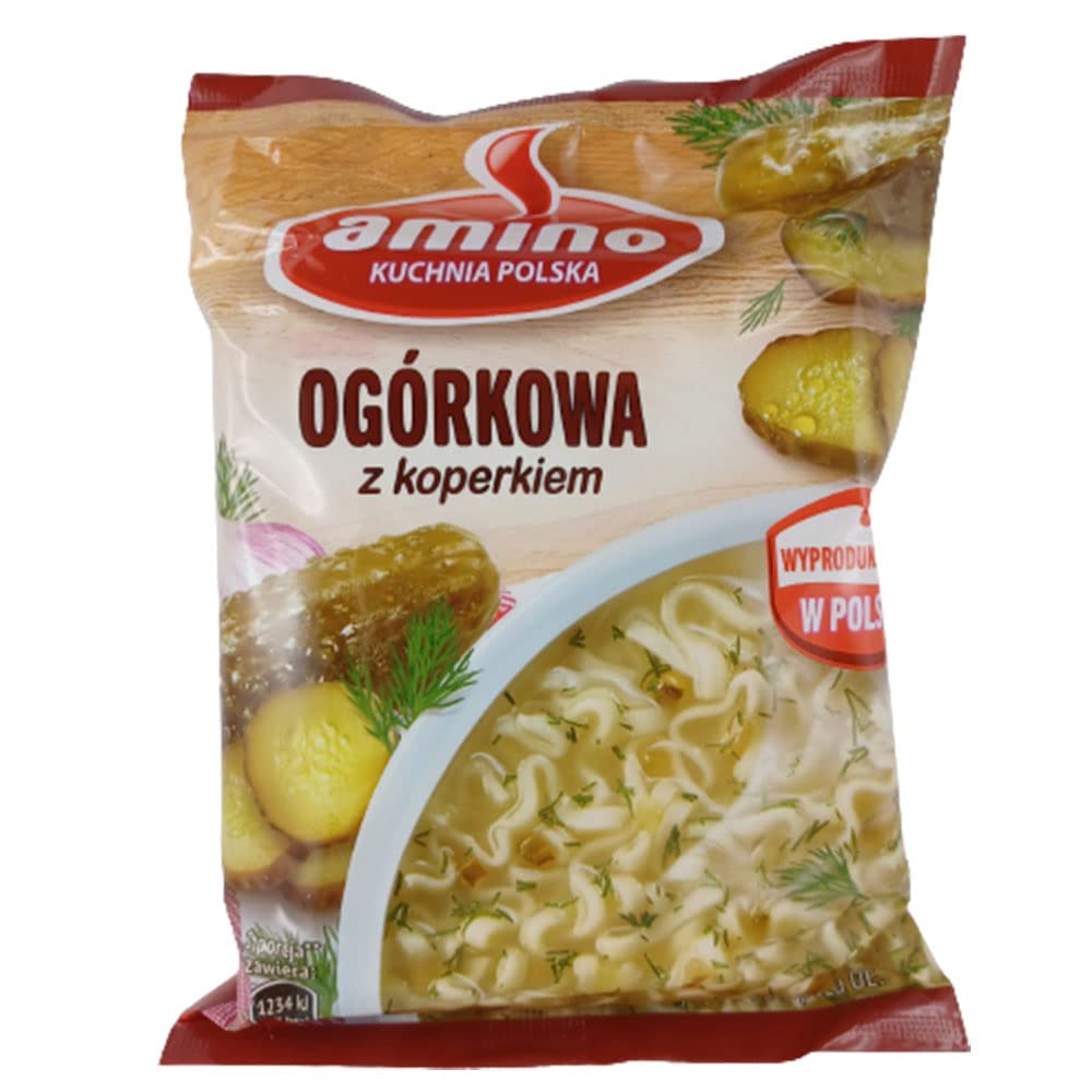 rumarkt Amino Ogorkowa Polnische Instant Nudelsuppe Salzgurkensuppe 22er Pack (22 x 61g)