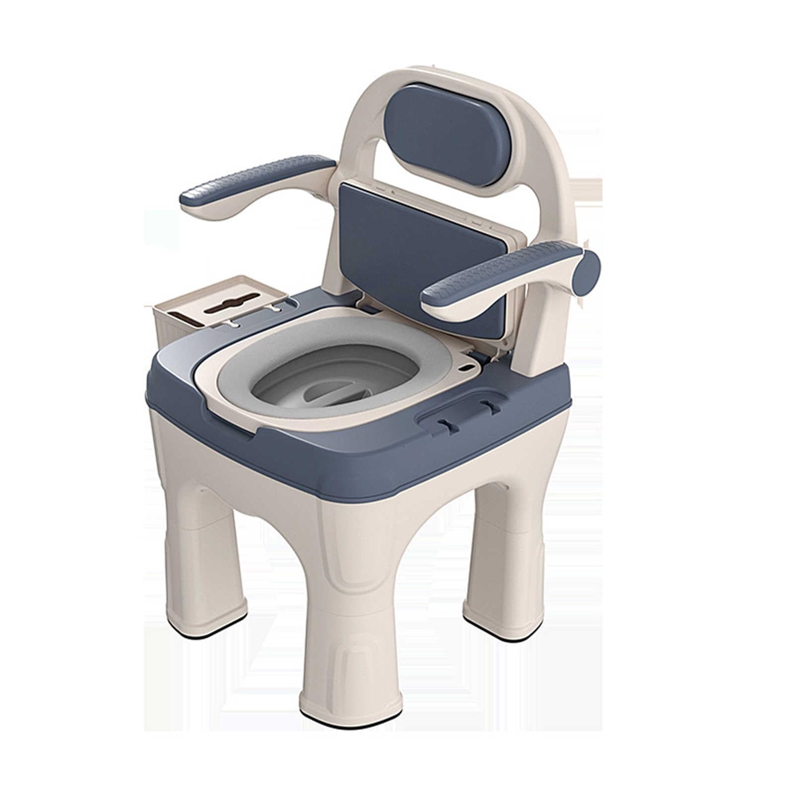 Gthtuhfd 1 Disabled Toilet Seat Drop Arm Bedside Toilet Chair,Commode Toilet Chair, With Soft Backrest And Padded Commode Chair For Adult Easy To Assemble And Safer Toilet Alternative Supports Up To 660Lbs