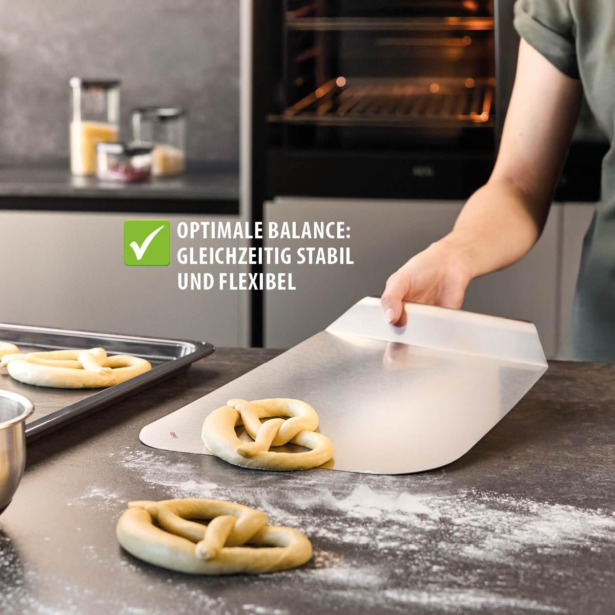 Gefu Cake and Pizza server EASY, Accessories for the Kitchen, Stainless Steel, 14400