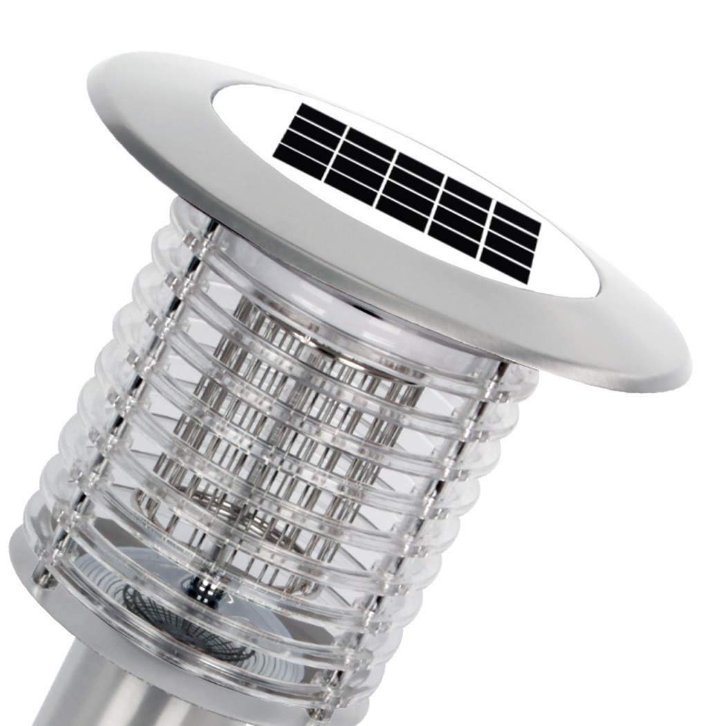 Mosquito Trap Lámpara para Matar Mosquitos con energía Solar para Exteriores, lámpara de Pared Bug Zapper, matamoscas Impermeable, función Dual: Asesino de Insectos y luz de jardín Combinados�? Modo