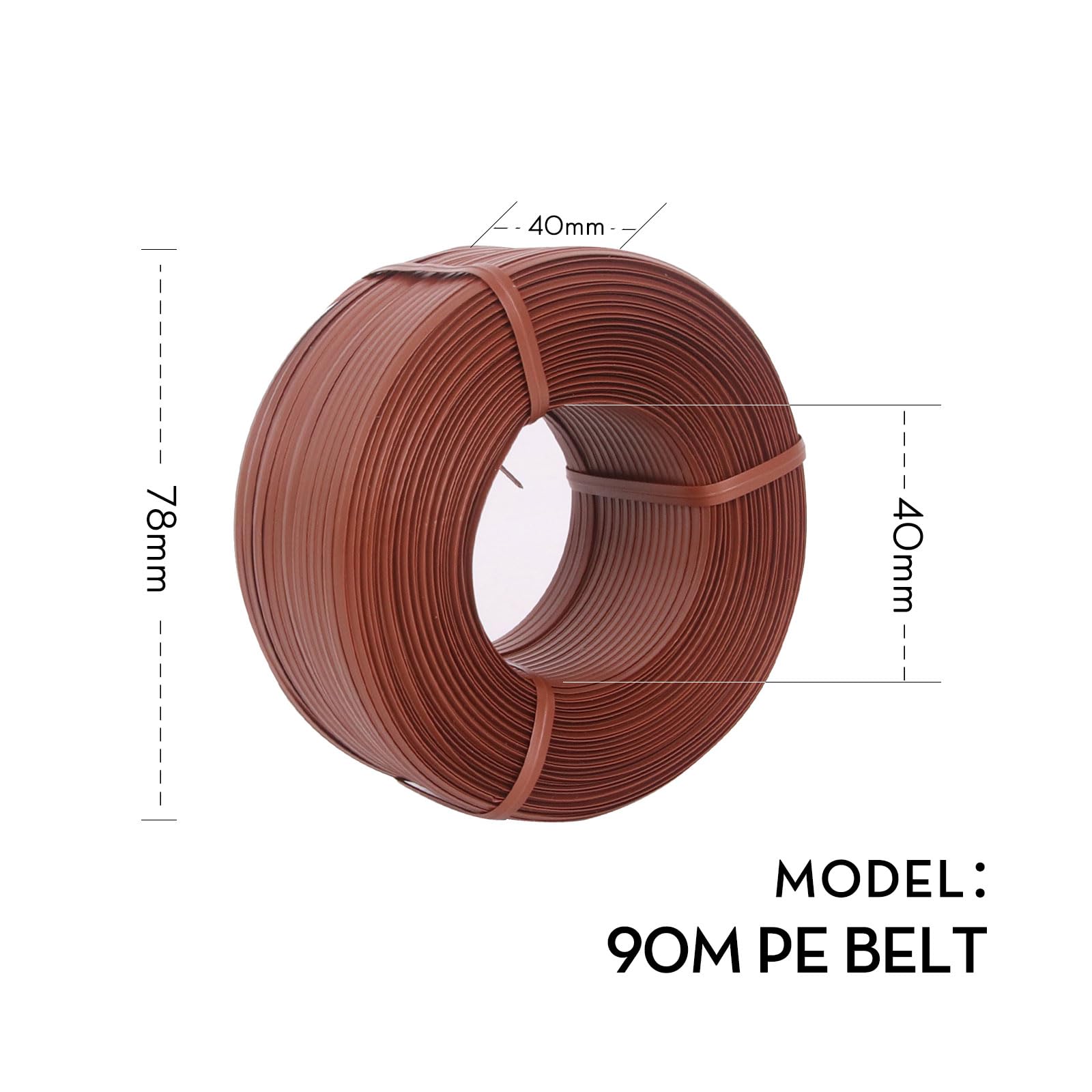 SWANSOFT Rollo de alambre plano desmontable, 90 m, 20 rollos, compatible con máquina de encuadernación eléctrica