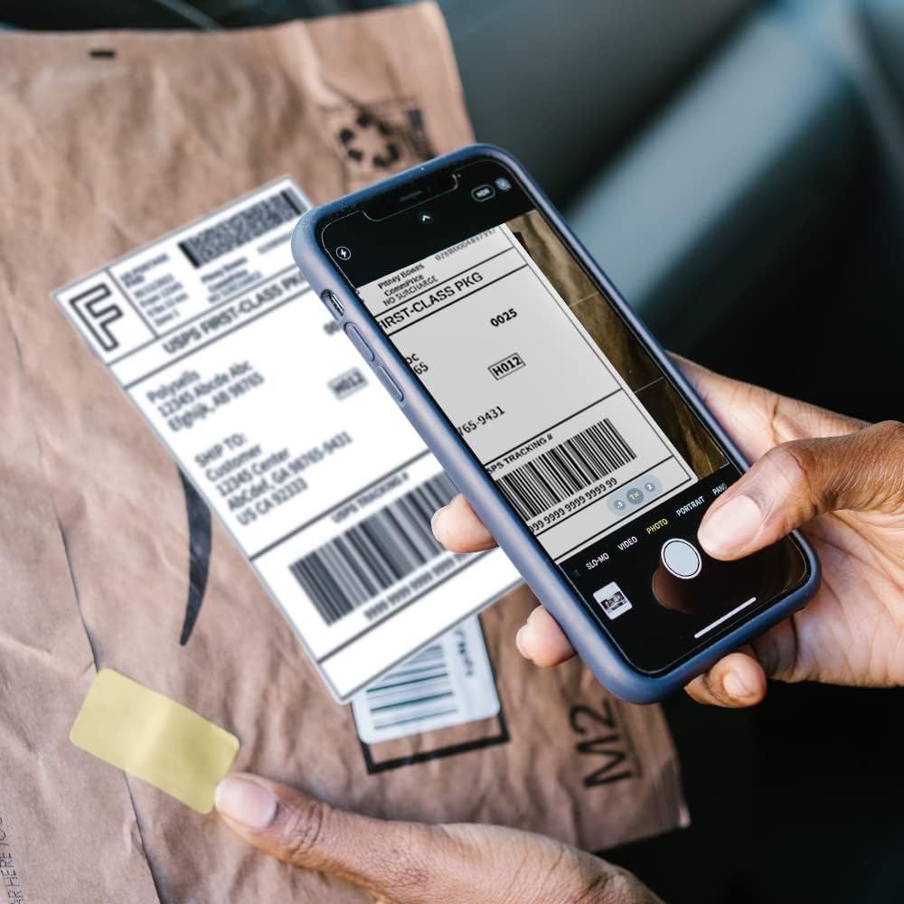 POLYSELLS Shipping Labels with Self Adhesive for Laser & Inkjet Printers, 4 Printing Labels Per Sheet, White 3.5 x 5 Inches - 100 Sheets (400 Shipping Label Paper) - Image 8