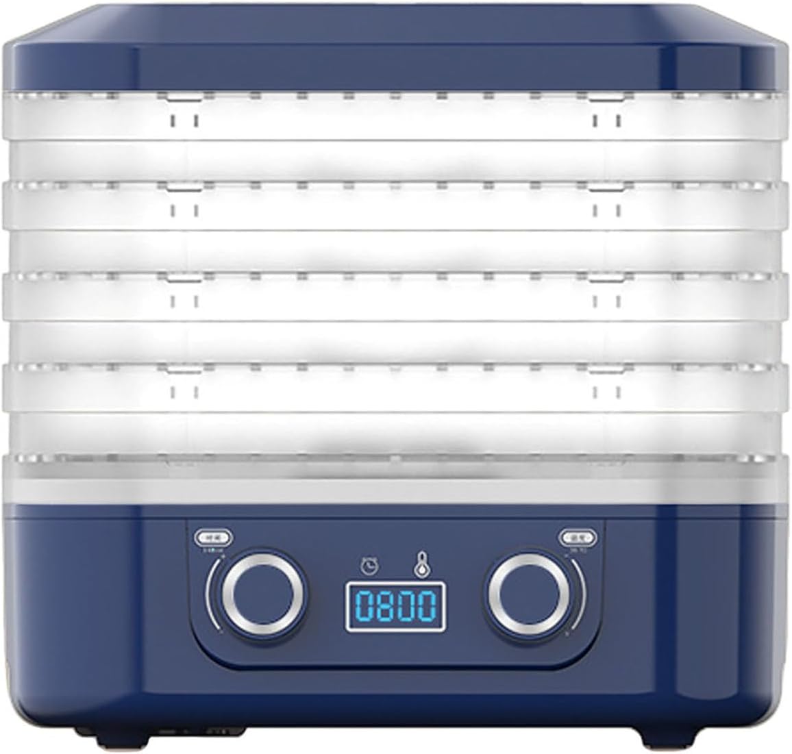 Food Dryer Machine for Home, Dryer Machine for Candy and Snacks, Food Dehydrator Machine with Digital Adjustable Timer and Temperature Control, for Beef Fruits Meat Vegetables (Blue)