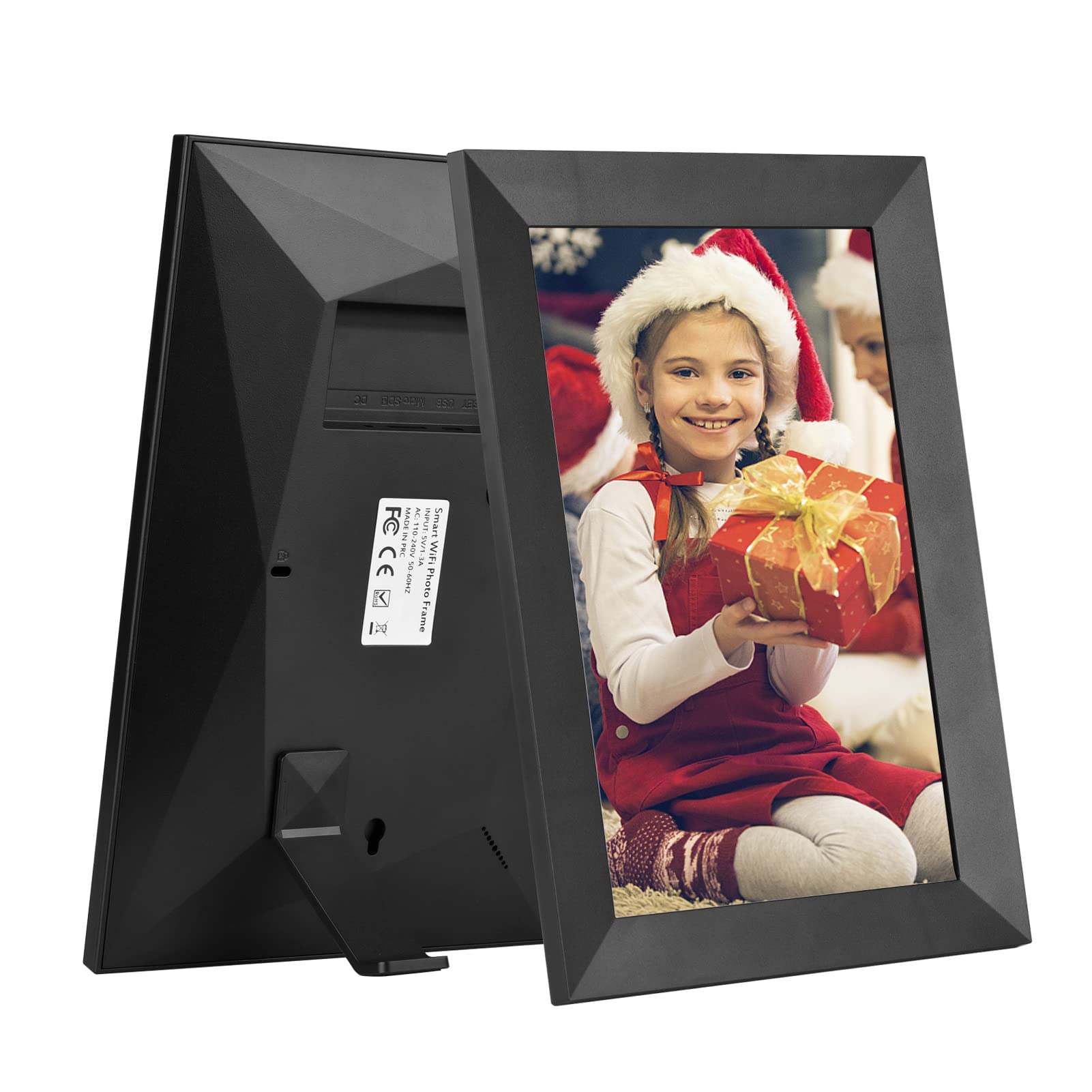 Andoer WiFi 8-calowa cyfrowa ramka na zdjęcia, album fotograficzny Ekran dotykowy IPS Zdjęcie 1080P Wideo 16GB Przechowywanie Automatyczne obracanie Udostępnianie zdjęć za pośrednictwem aplikacji