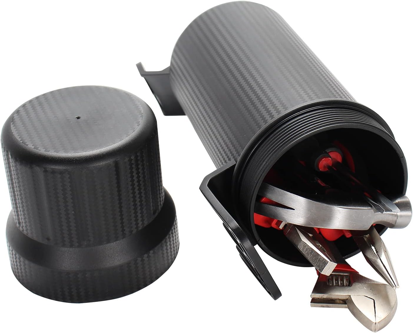 Universal Motorcycle Off-Road Tool Tube Storage Box Holder Manual Canister Waterproof Large size