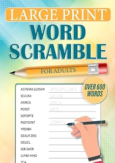 Large Print Word Scramble For Seniors: Word Scramble book for Adults