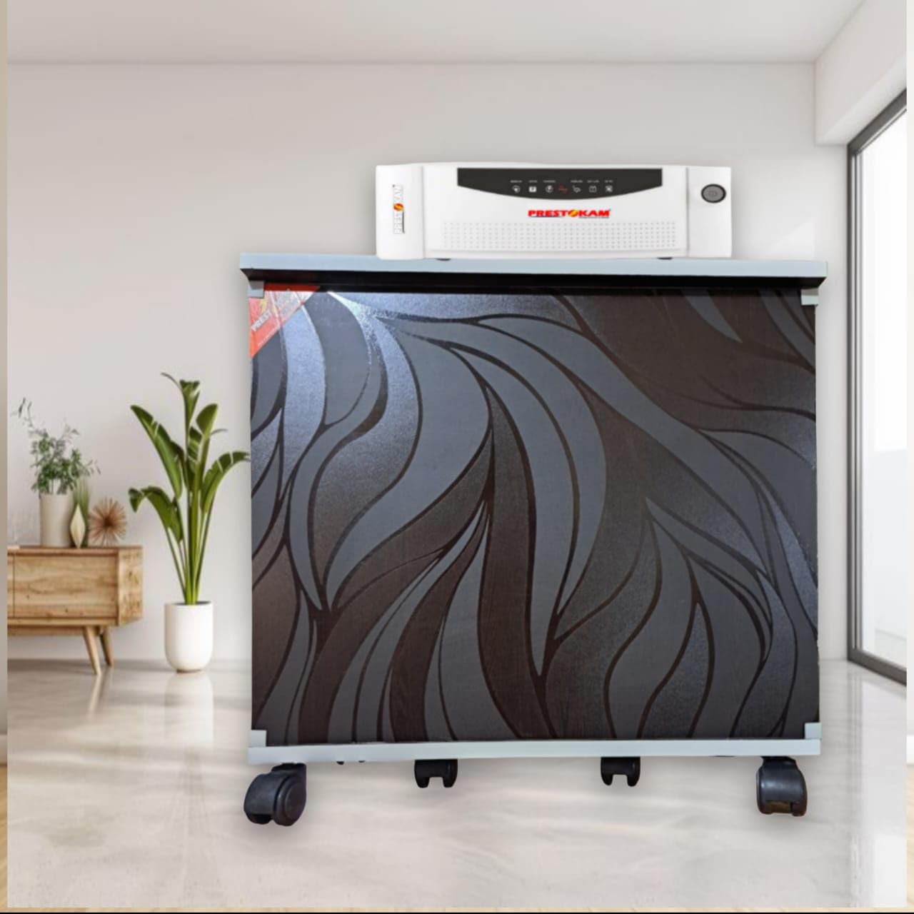 Inverter Battery Stand (Texture Black)