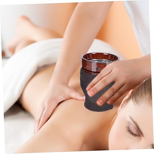 Miniatura 5 de Herramientas de cerámica china Moxibustión olla cerámica tradicional Moxa quemador puede masaje olla para acupuntos calambres menstruales cuerpo