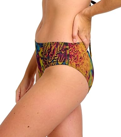 Bikinibroekje met hoge taille en honingraatmotief - zwart - Kiabi - 8.00