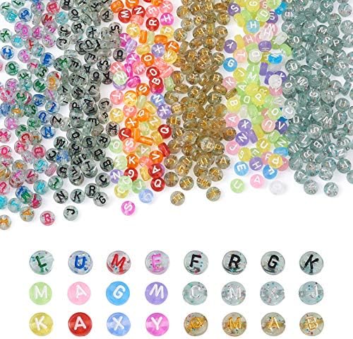 Beadthoven 600pcs Transparent Acrylic Beads 6 Styles Heart Star Round Bicone Teardrop Crystal Beads Charms Clear AB Plated for Jewellery Bracelet Making