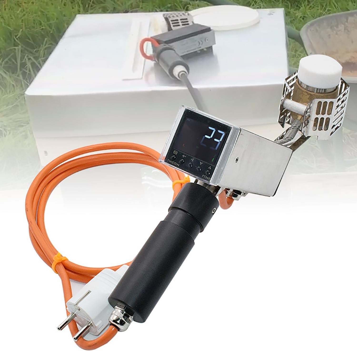 Vaporizzatore di acido ossalico for apicoltura, strumento portatile acari | Dispositivo portatile for la sublimazione dell'acido ossalico, attrezzature e forniture essenziali for la cura dell'alveare.