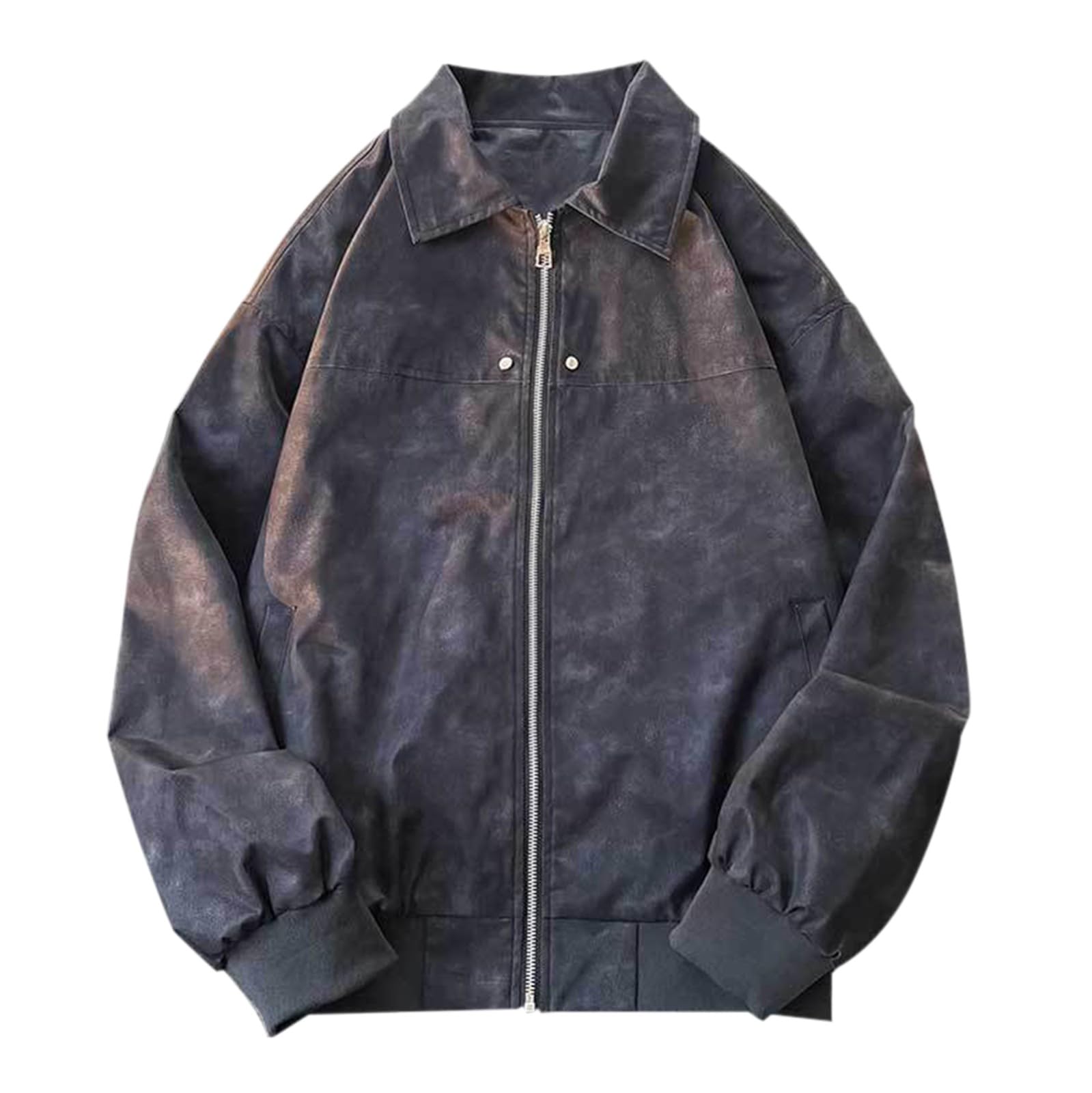 Men's Varsity Jacket Big and Tall Casual Bomber Jacket Fall Fashion Outerwear Coat Baseball Lightweight Jacket