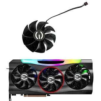 87MM PLD09220S12H for RTX3080 RTX3070 Graphics Card Fan Replacement for EVGA GeForce RTX 3070 3080 TI 3090 FTW3 Cooler Fan Black B-Fan