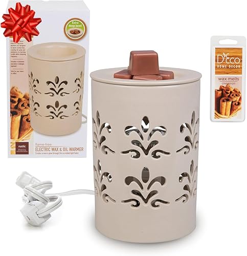 Miniatura 9 de Deco - Calentador de velas eléctrico, calentador de cera, incluye 4 cubos de cera