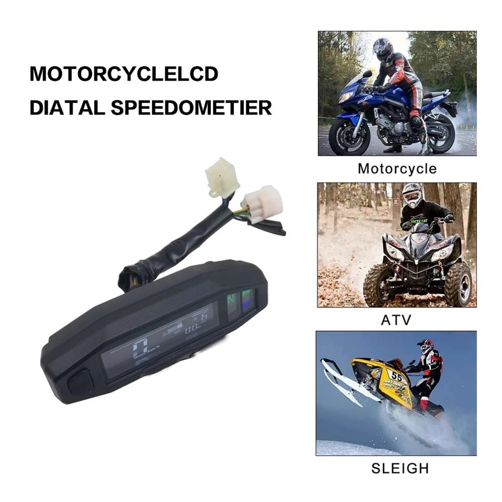 Motorcycle Speedometer Instrument Odometer Tachometer Dashboard Oil Gauge Digital Dash Indicator for KR200 KR 200 Speedometers